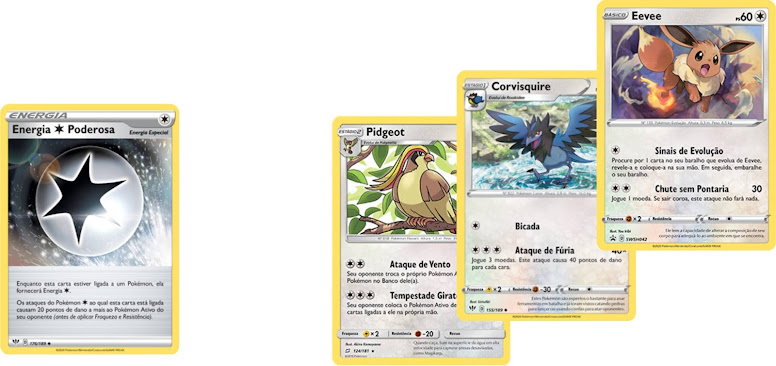 Cartas de Pokémon - Tipos e Características
